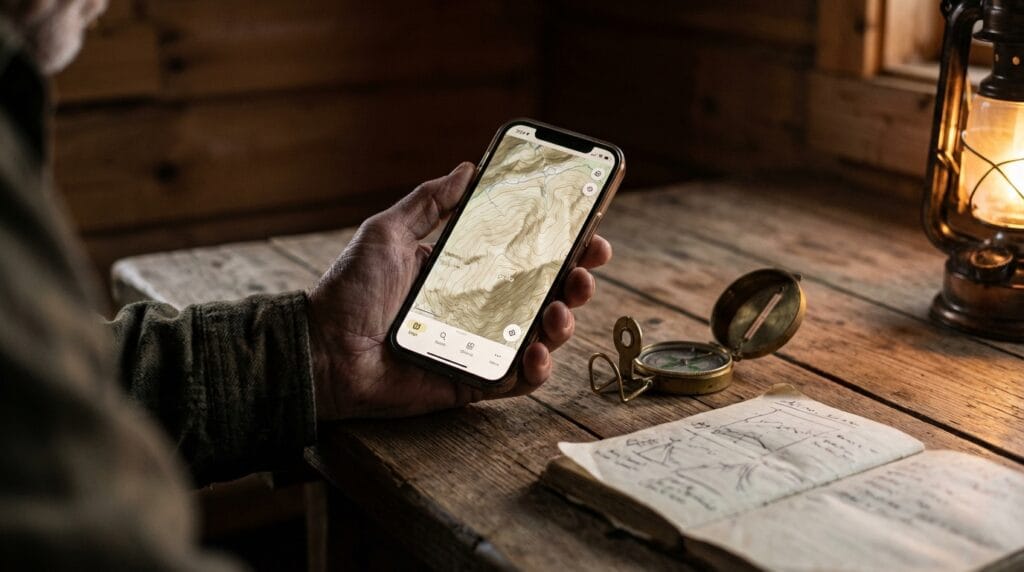 Smartfon z mapą offline. Przygotowanie do braku zasięgu sieci komórkowej.