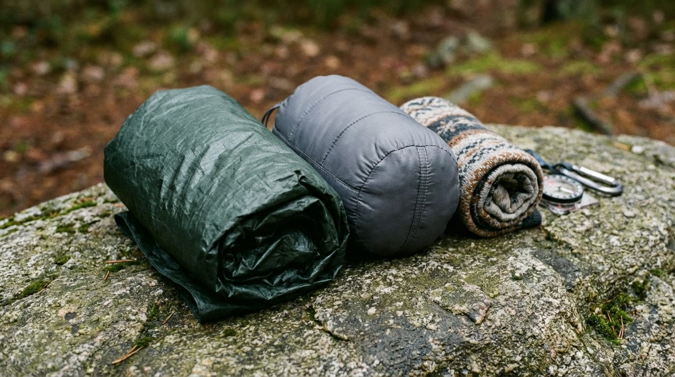 Podstawowy sprzęt na wędrówki: kurtka przeciwdeszczowa, polar, komin. Ochrona przed deszczem i chłodem.