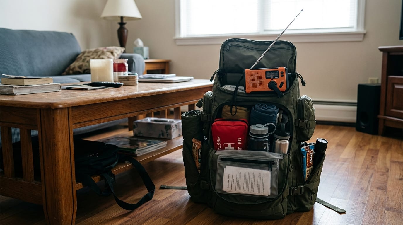 Radio awaryjne, plecak ewakuacyjny, BOB, survival, zestaw przetrwania, przygotowanie